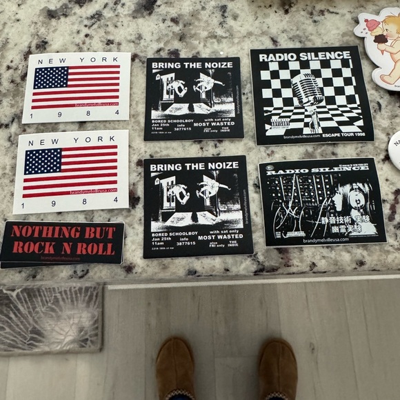 Brandy Melville pins, stickers and St. George Tote Bag - Picture 2 of 6